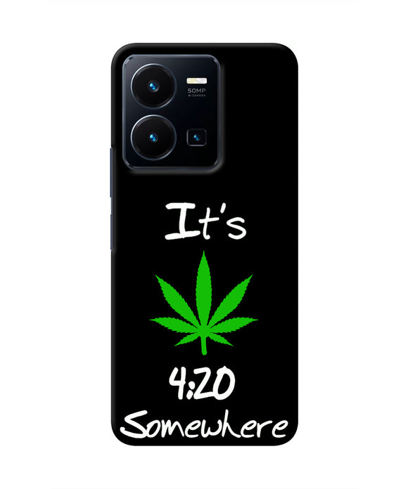 Weed Quote Vivo Y35 Real 4D Back Cover