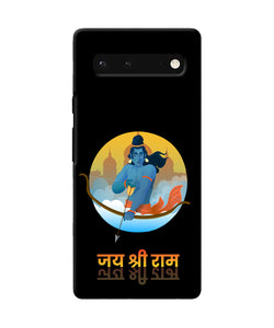 Black Jay Shree Ram Google Pixel 6 Back Cover