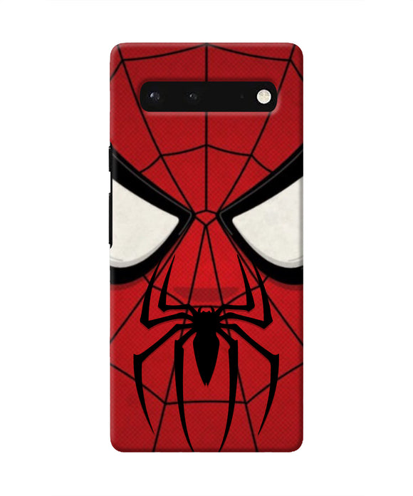 Spiderman Face Google Pixel 6 Real 4D Back Cover