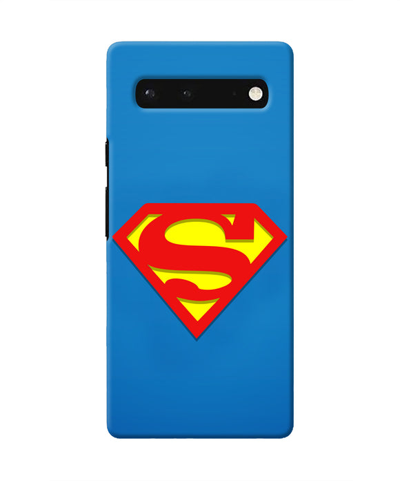 Superman Blue Google Pixel 6 Real 4D Back Cover