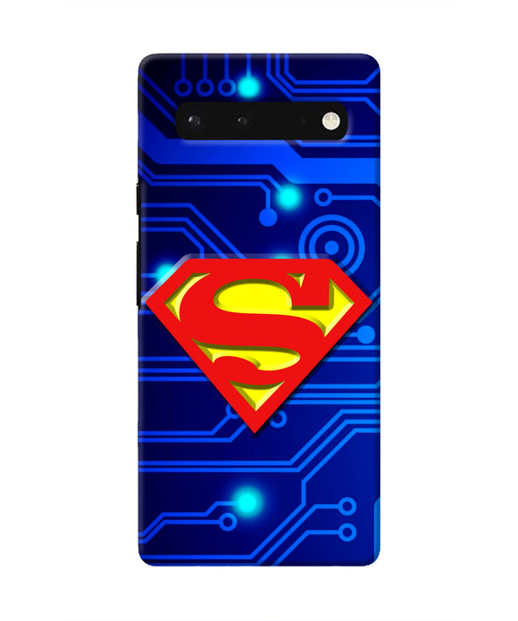 Superman Abstract Google Pixel 6 Real 4D Back Cover