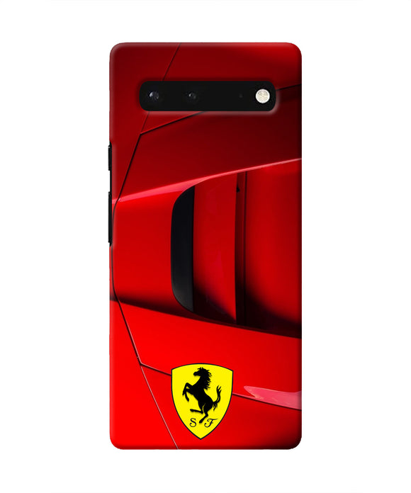 Ferrari Car Google Pixel 6 Real 4D Back Cover