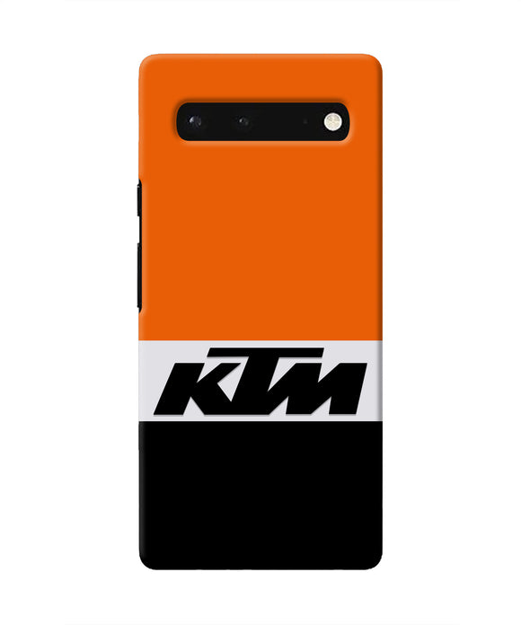 KTM Colorblock Google Pixel 6 Real 4D Back Cover