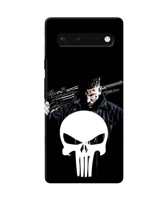 Punisher Character Google Pixel 6 Real 4D Back Cover