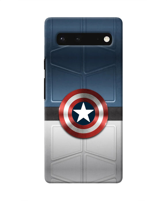 Captain America Suit Google Pixel 6 Real 4D Back Cover