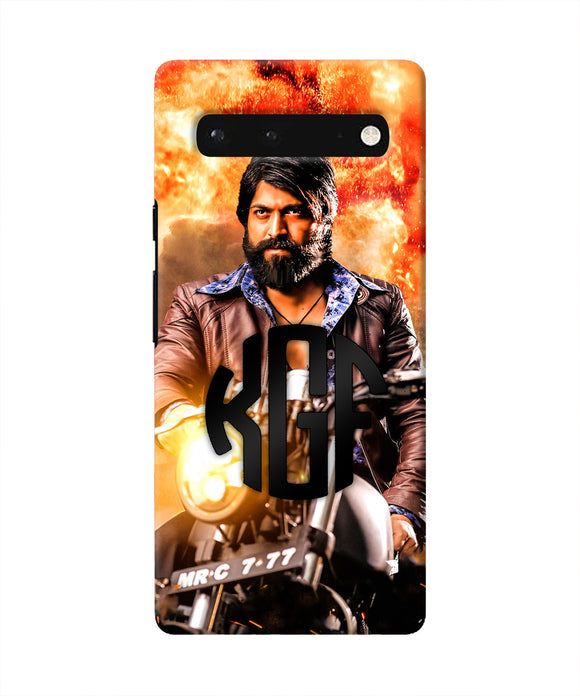 Rocky Bhai on Bike Google Pixel 6 Real 4D Back Cover
