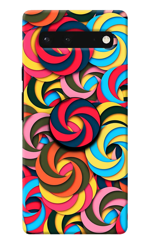 Spiral Pattern Google Pixel 6 Pop Case