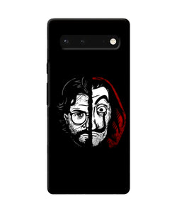 Money Heist Professor Mask Sketch Google Pixel 6 Back Cover