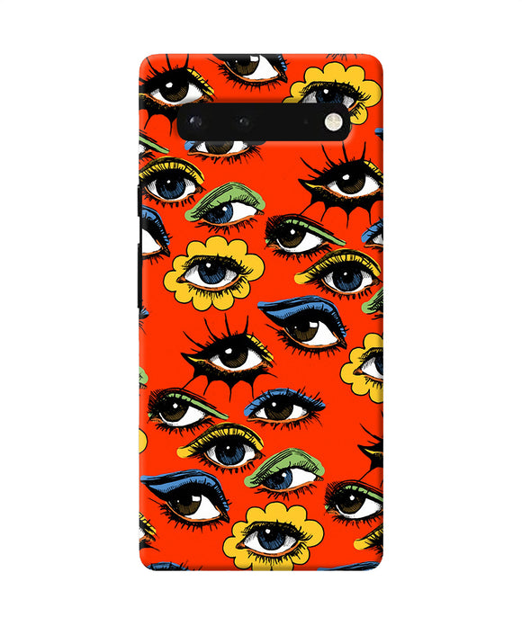 Abstract eyes pattern Google Pixel 6 Back Cover