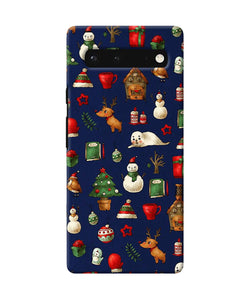 Canvas christmas print Google Pixel 6 Back Cover