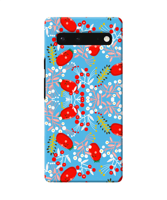 Small red animation pattern Google Pixel 6 Back Cover