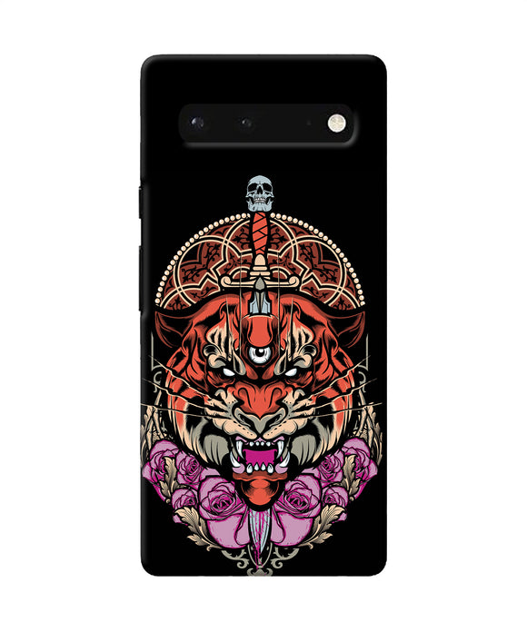 Abstract tiger Google Pixel 6 Back Cover