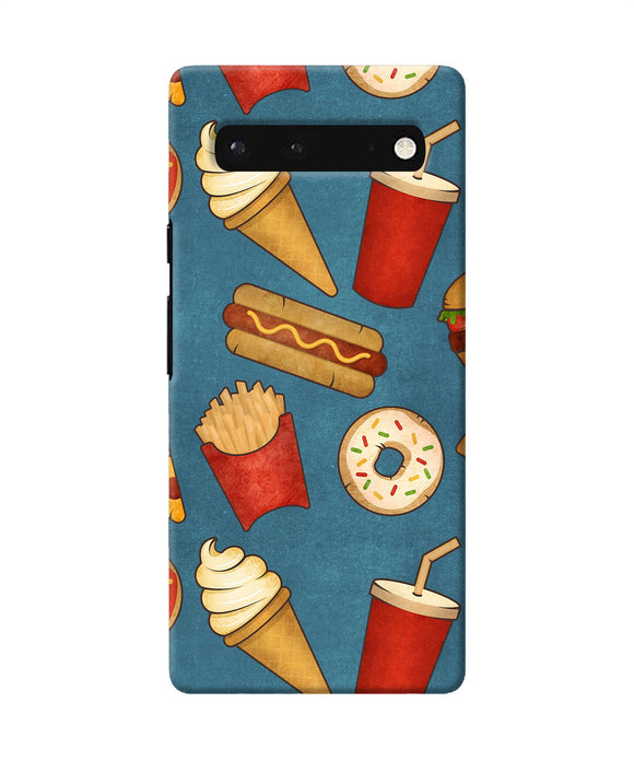 Abstract food print Google Pixel 6 Back Cover