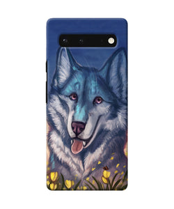 Cute wolf Google Pixel 6 Back Cover