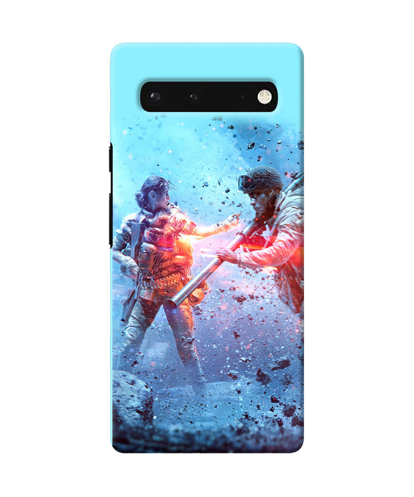 Pubg water fight Google Pixel 6 Back Cover