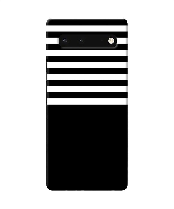 Black and white print Google Pixel 6 Back Cover