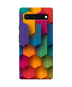 Abstract rectangle print Google Pixel 6 Back Cover