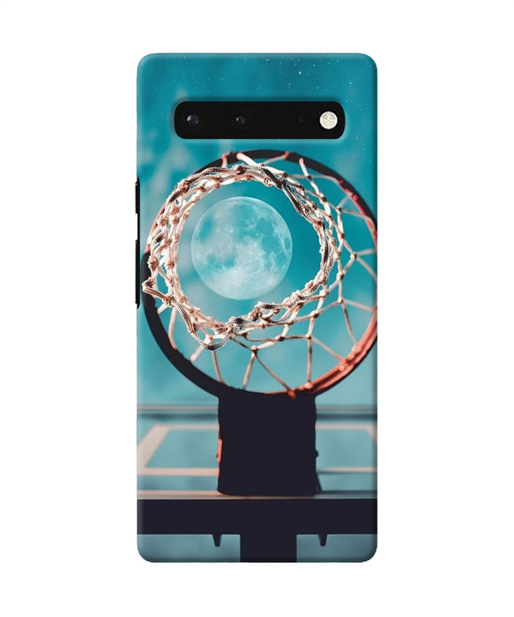 Basket ball moon Google Pixel 6 Back Cover