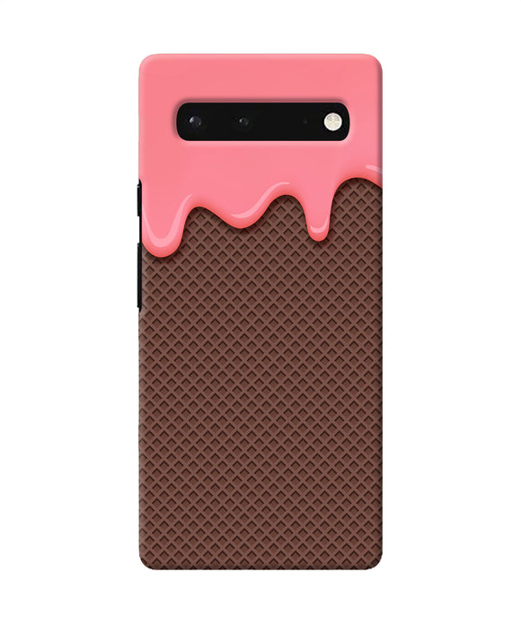 Waffle cream biscuit Google Pixel 6 Back Cover