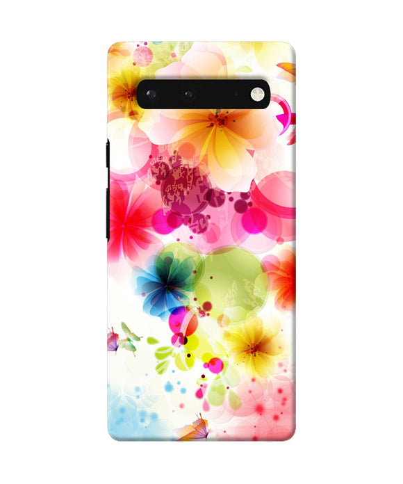 Flowers print Google Pixel 6 Back Cover