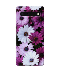 White violet flowers Google Pixel 6 Back Cover