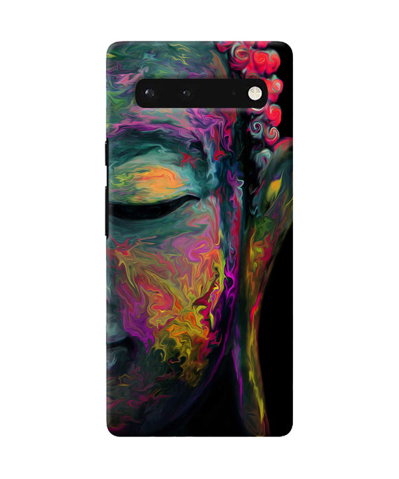 Buddha face painting Google Pixel 6 Back Cover