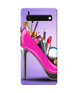 Makeup heel shoe Google Pixel 6 Back Cover