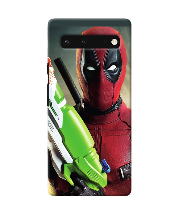 Deadpool funny gun Google Pixel 6 Back Cover