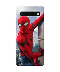 Spiderman on the wall Google Pixel 6 Back Cover