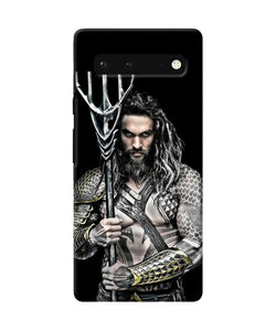 Aquaman trident black Google Pixel 6 Back Cover