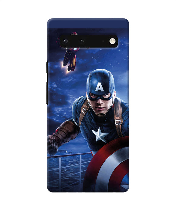 Captain with ironman Google Pixel 6 Back Cover