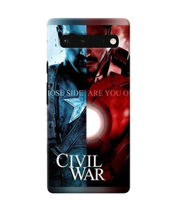 Civil war Google Pixel 6 Back Cover