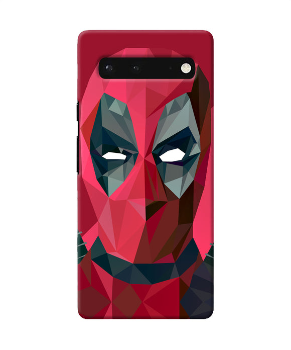 Abstract deadpool full mask Google Pixel 6 Back Cover