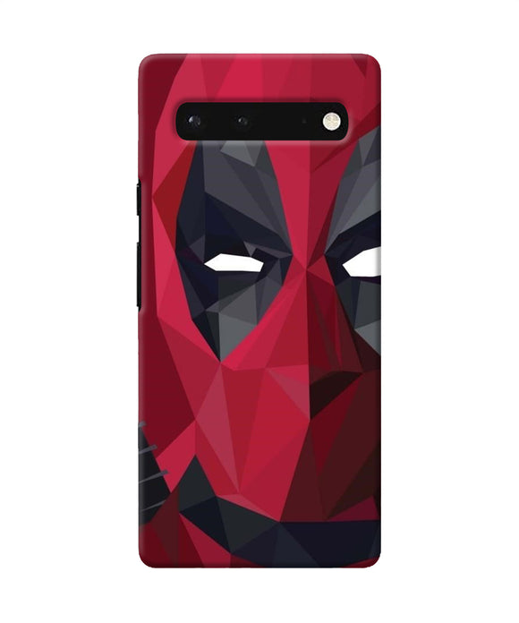 Abstract deadpool half mask Google Pixel 6 Back Cover