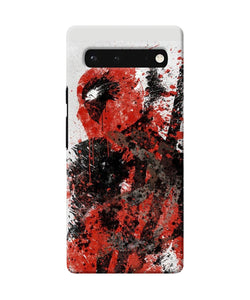 Deadpool rugh sketch Google Pixel 6 Back Cover