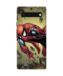 Spiderman on sky Google Pixel 6 Back Cover