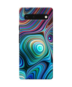 Abstract coloful waves Google Pixel 6 Back Cover