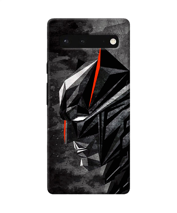 Batman black side face Google Pixel 6 Back Cover