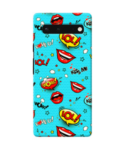 Lol lips print Google Pixel 6 Back Cover