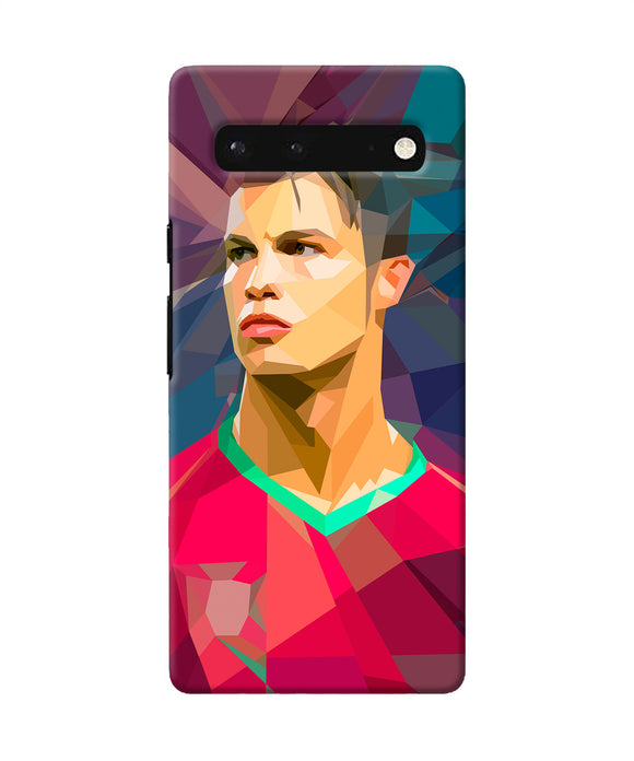 Abstract ronaldo Google Pixel 6 Back Cover