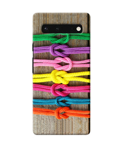 Colorful shoelace Google Pixel 6 Back Cover