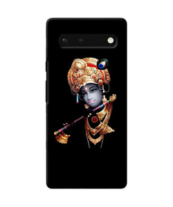 Lord krishna with fluet Google Pixel 6 Back Cover