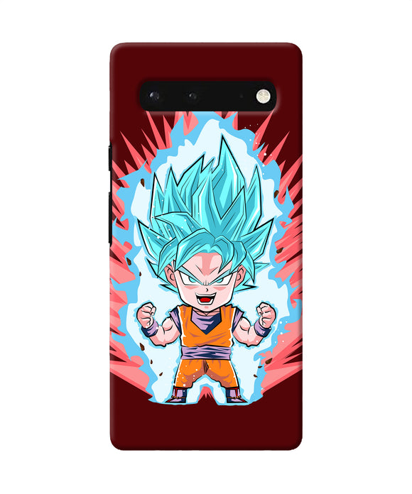 Goku little character Google Pixel 6 Back Cover