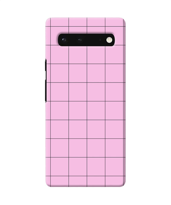 Pink square print Google Pixel 6 Back Cover