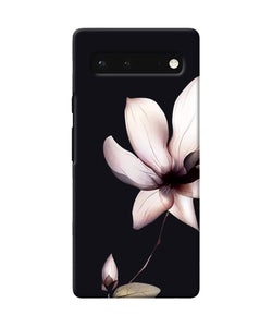 Flower white Google Pixel 6 Back Cover