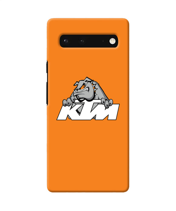 KTM dog logo Google Pixel 6 Back Cover