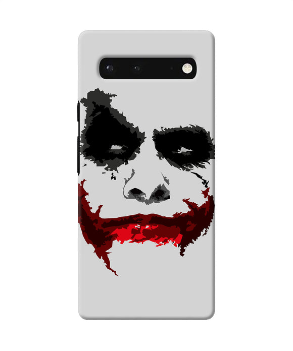 Joker dark knight red smile Google Pixel 6 Back Cover