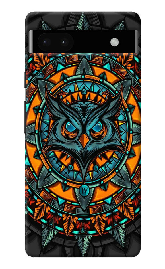 Angry Owl Art Google Pixel 6A Back Cover