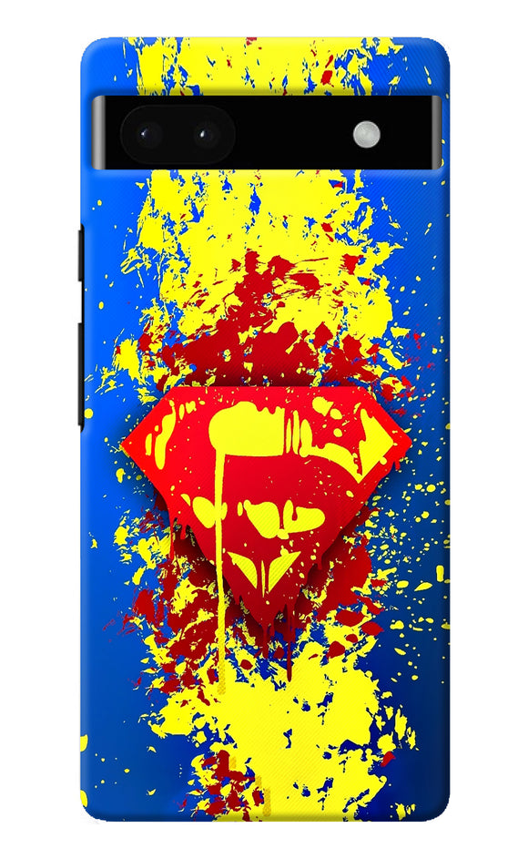 Superman logo Google Pixel 6A Back Cover