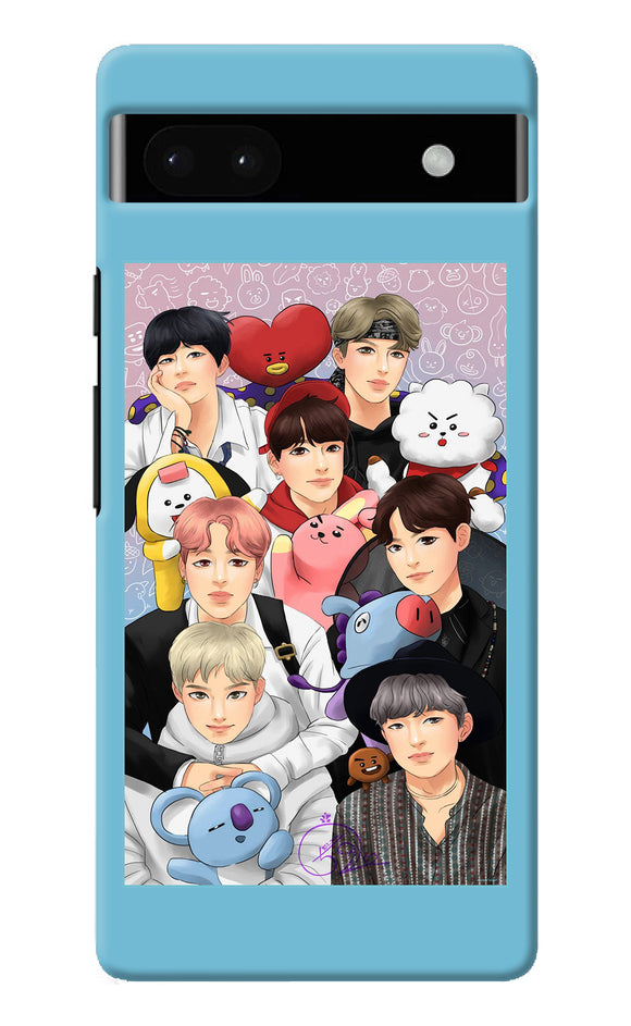 BTS with animals Google Pixel 6A Back Cover